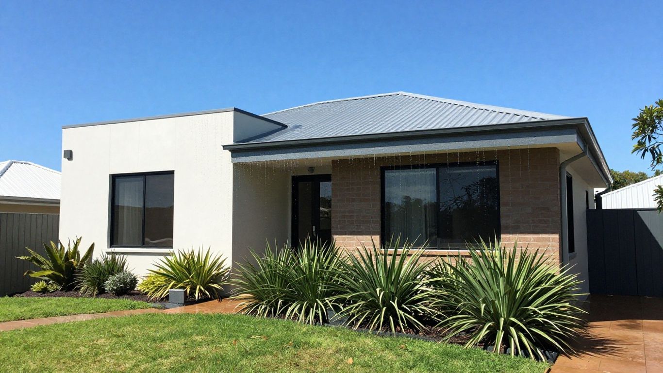 Australian home with waterproofed walls and roof.
