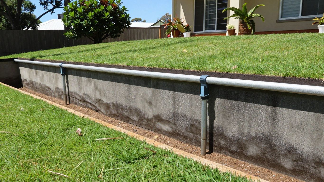 Dry basement foundation in Australian home.